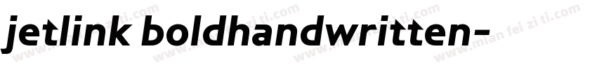 jetlink boldhandwritten字体转换